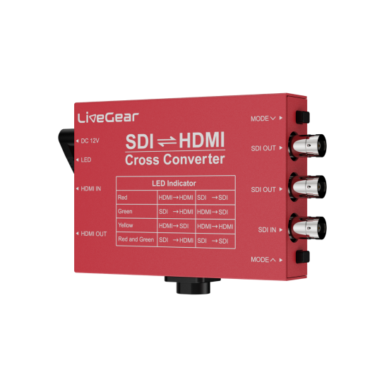 LiveGear 3G HDMI/SDI Cross Broadcast Converter With F970 Battery Plate