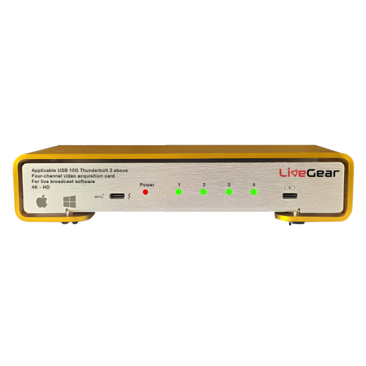 LiveGear CAPLINK VC324 4K Thunderbolt USB3.2 Capture 4CH 2SDI 2HDMI