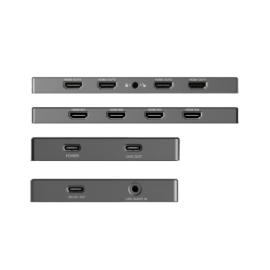 LiveGear CAPLINK VC124 LOOP 4K 4CH HDMI Capture 4K60HZ Loop Out USB3.2 Thunderbolt