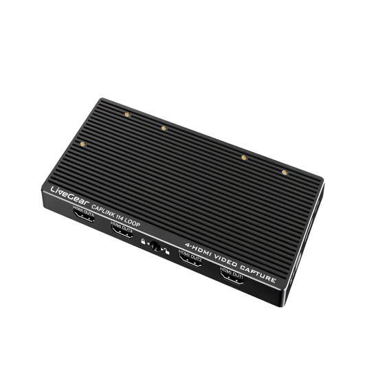 LiveGear CAPLINK VC124 LOOP 4K 4CH HDMI Capture 4K60HZ Loop Out USB3.2 Thunderbolt
