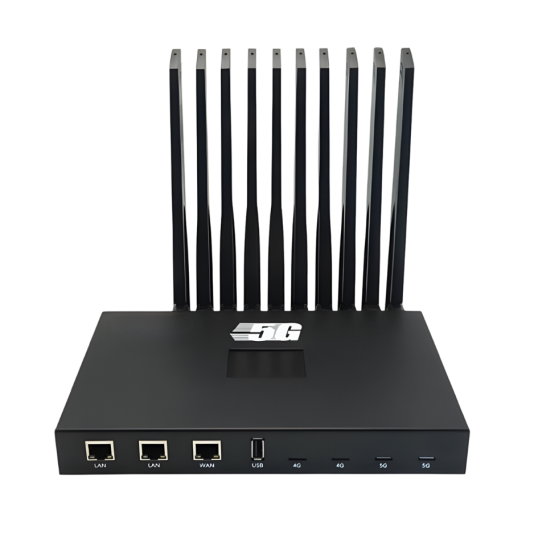 LiveGear 5G Bonding Router Multi SIM 4G/5G with LCD Display LAN WAN